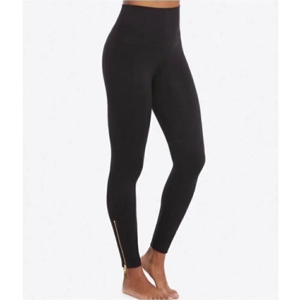 Spanx Look At Me Seamless Side Zip Leggings size S